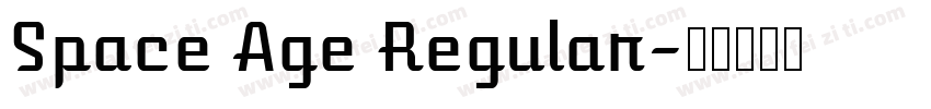 Space Age Regular字体转换